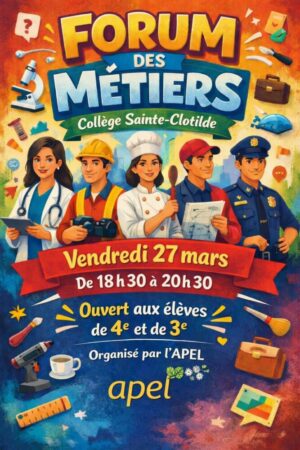 Forum des Métiers au Collège – 27/03/2026 à partir de 18h30